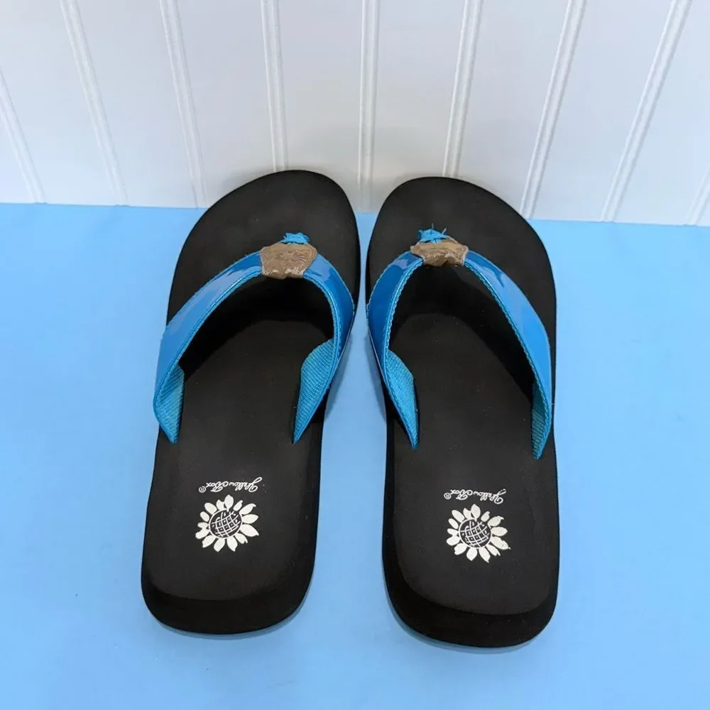 Yellow Box Women’s Black and Blue Sandals Size 7.5 - Picture 8 of 13